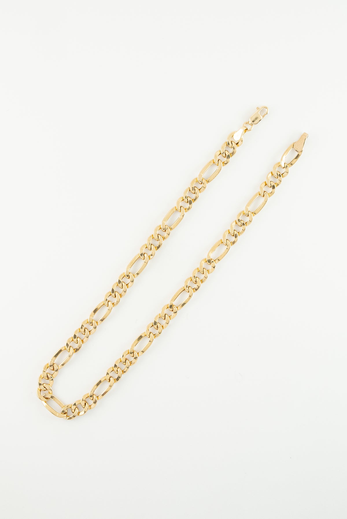 Tobillera Figaro Oro Amarillo 18k / ITA04 / M: 26.5 cms x 5 mm / P: 4.5 gr