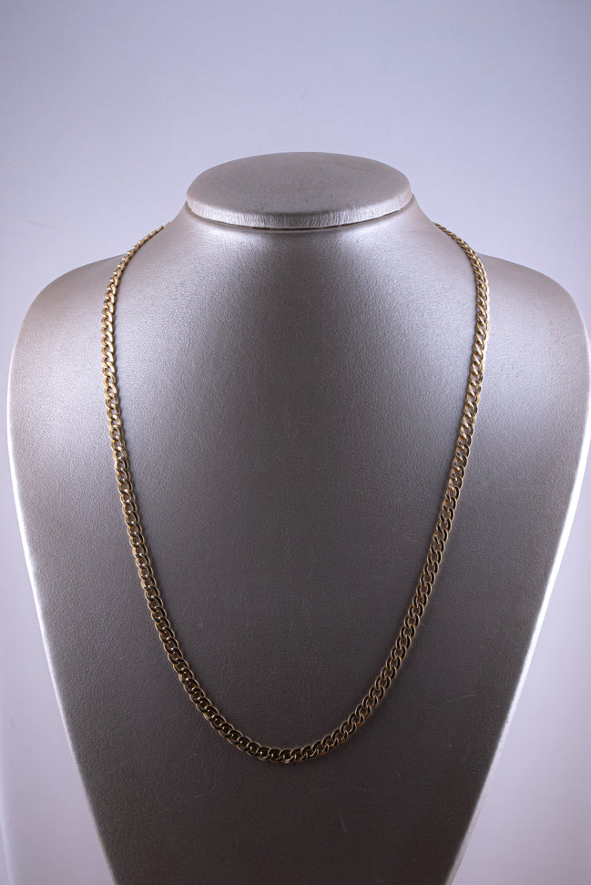 Cadena Cubana 5 mm 18k oro amarillo / 11,1 gr - 60 cms - Italinao