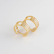 Candongas Circones Oro Amarillo 18k / NA08 / M: 1,6 cms / P: 5.2 gr