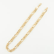 Pulsera Figaro Oro Amarillo 18k / ITA02 / M: 21 cms x 7 mm / P: 6,6 gr