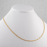 Cadena Figaro Oro Amarillo 18k / ITA09 / 45 cms / M: 3 mm / P: 2.2 gr